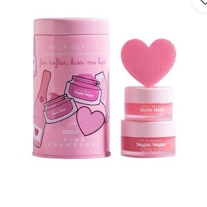 NCLA Lip Care Duo + Lip Scrubber in Pink Champagne